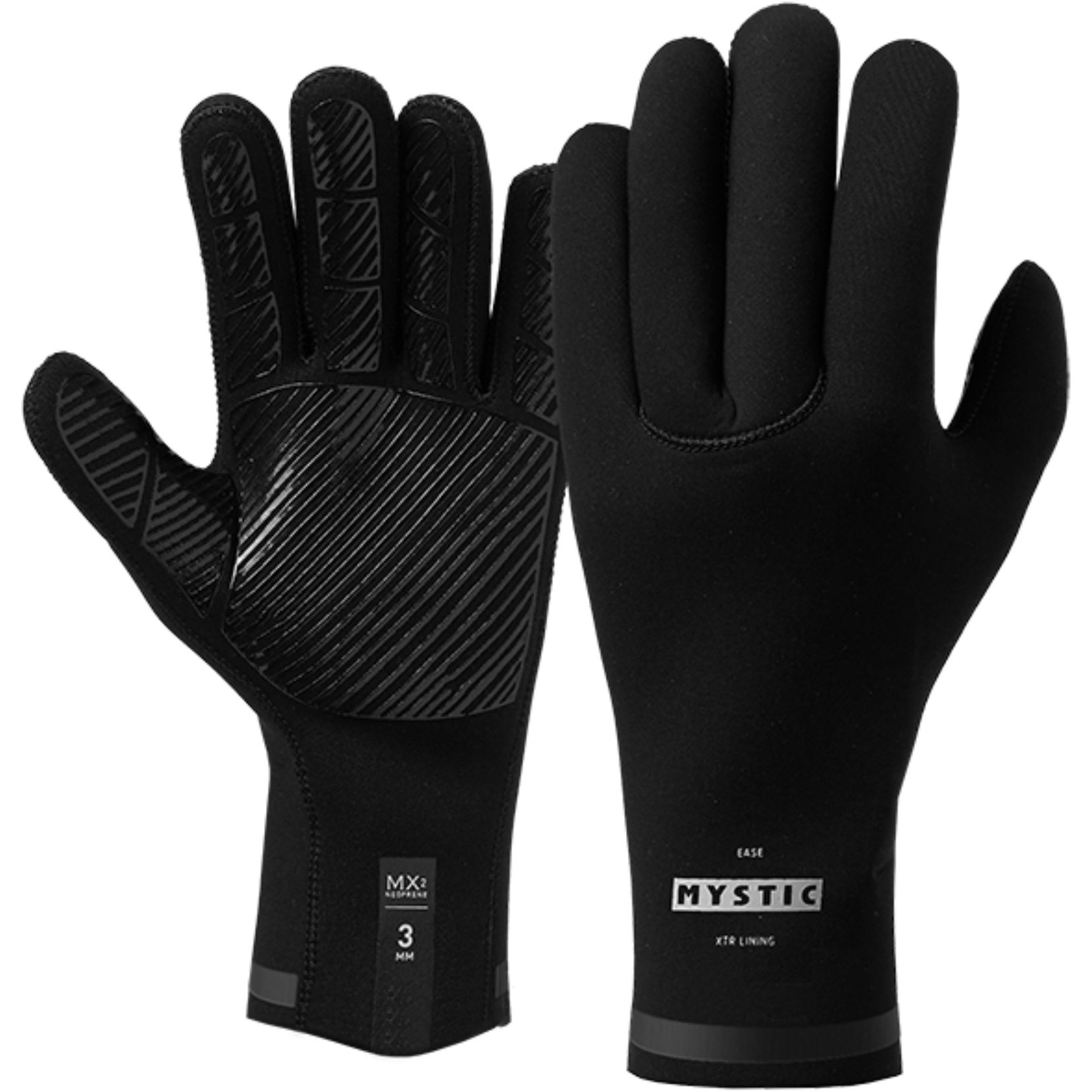 2026 Mystic Crest 1.5mm 5 Finger Neoprene Gloves 35015.250082 - Black